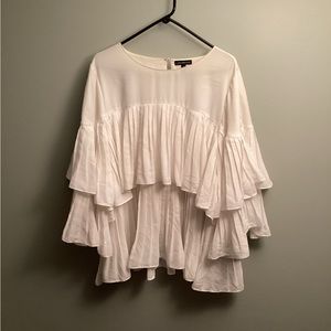 Lane Bryant two tiered pleated blouse. Size 24.